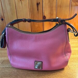 Dooney & Bourke Pink Pebbled Leather Shoulder Bag